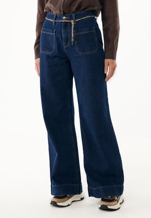WIDE LEG  - Pernera ancha - blue stone