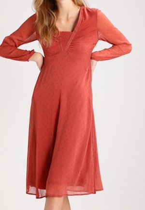 Vestido informal - dark red