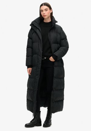LONGLINE PUFFER - Wintermantel - black