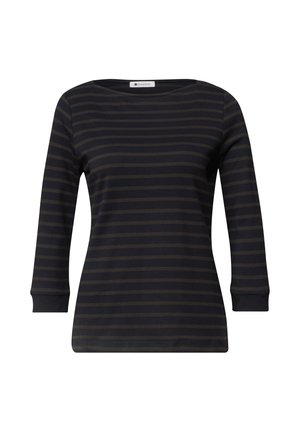 Street One, 3/4-ARM SHIRT MIT BOAT NECK UND STREIFEN - Long sleeved top - indigo night