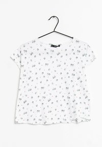 Mango Camiseta estampada - white