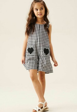 Angel & Rocket, REGULAR FIT - DELILAH GINGHAM DUNGAREE - Lühikeste varrukatega bodi - black