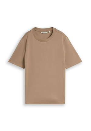 TOM TAILOR DENIM, MODERN FLUENT T-SHIRT - Basic T-shirt - mink beige