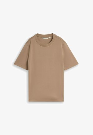 TOM TAILOR DENIM, MODERN FLUENT T-SHIRT - Basic T-shirt - mink beige