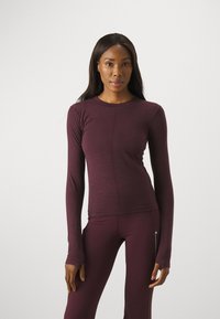 Athleta ASCENT SEAMLESS - Hosszú ujjú felső - spiced cabernet