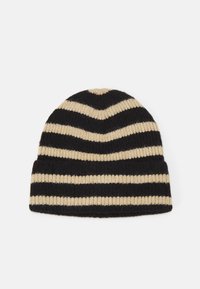 ONLY ONLELMA STRIPED BEANIE - Lue - irish cream