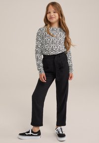 WE Fashion - Kelnės - black Miniatiūros vaizdas 1