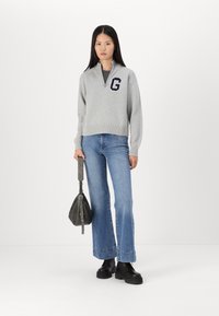 GAP LOGO HALF ZIP - Maglione - grey