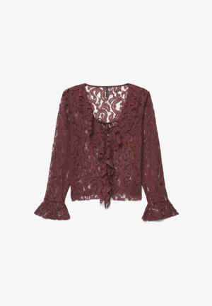 Calliope, CAMICIA PIZZO - Blouse - prugna