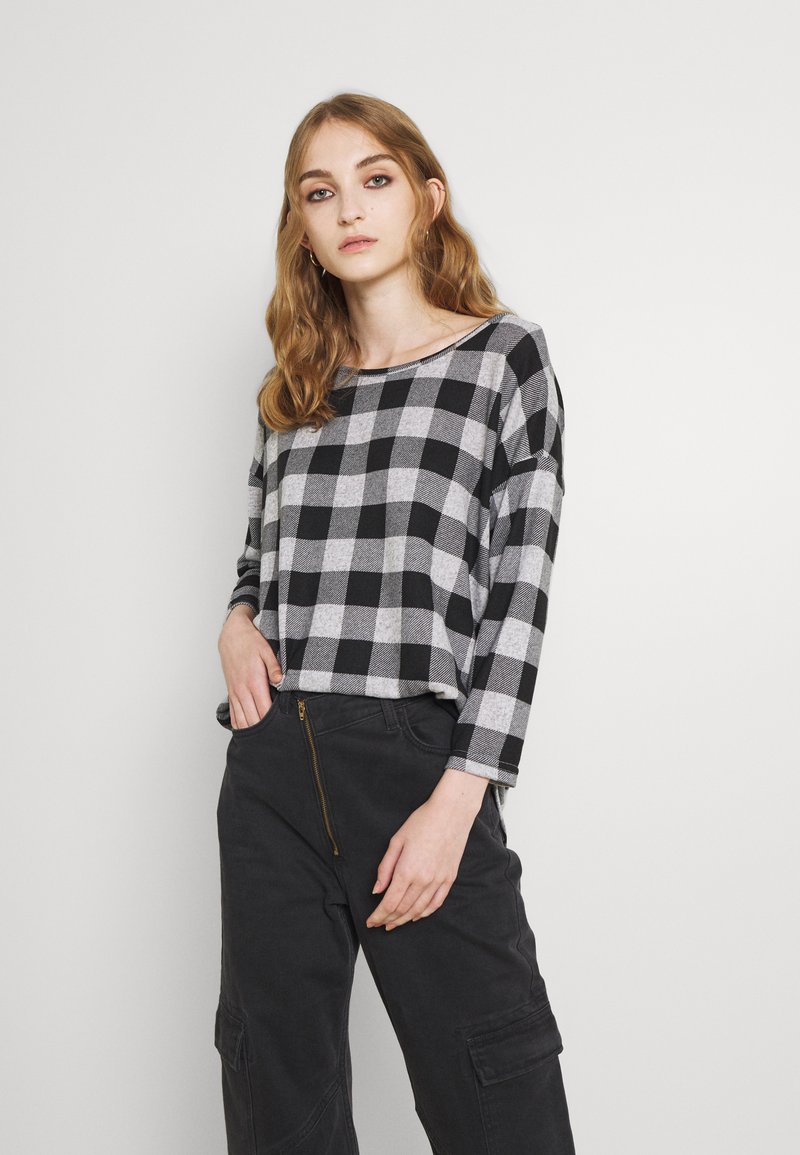 ONLY ONLELCOS AOP JRS NOOS - Camisola de manga comprida - light grey melange