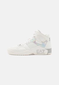 EA7 Emporio Armani - NEW BASKET MID SUMMER UNISEX - Sneakers high - white Imagine miniatură 1