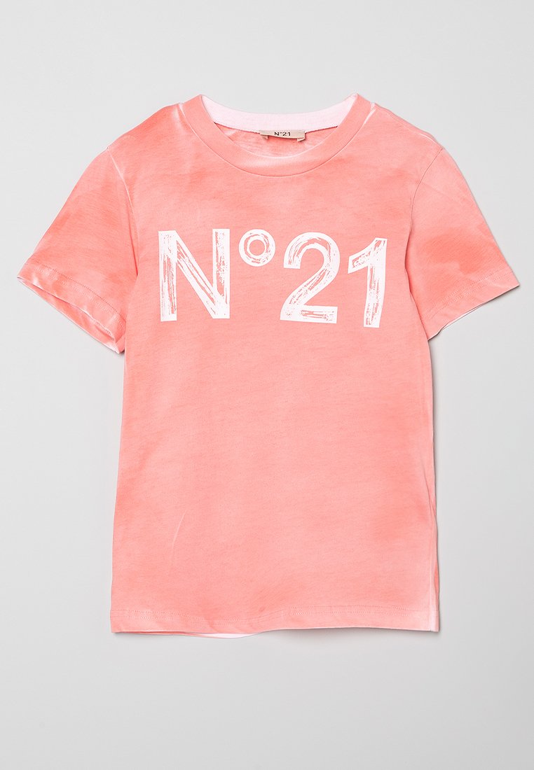 N°21 T-shirt print abrikoos