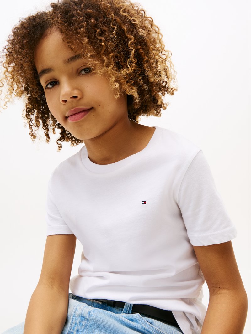 Tee-shirt rayures noires et blanches manches courtes bouffantes dessin coeur 4 ans catimini