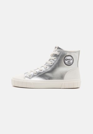 ONLY SHOES ONLLIV - Sneakers high - silver