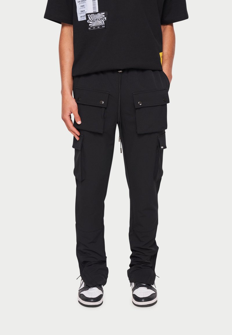 The Couture Club TECHNICAL ZIP PANTS UNISEX Cargobukse black/svart
