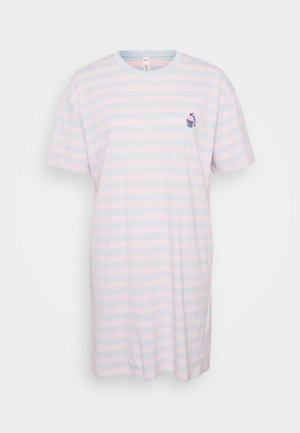 Hunkemöller, NIGHTIE BOXY R NECK CUPCAKE - Camicia da notte - blue