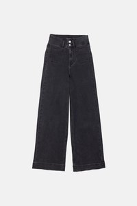 Flared jeans - washed black