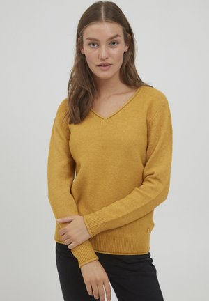 Oxmo OXILVA - Strikkegenser - Honey Mustard Melange
