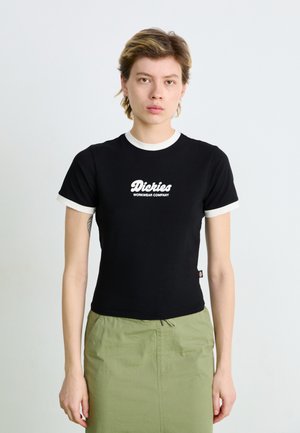 LEWISTOWN RINGER TEE  - Print T-shirt - black