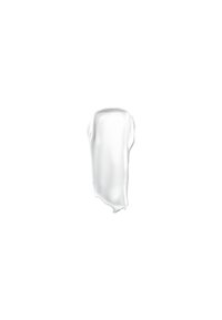 Texture crémeuse ou gélifiée blanche avec une surface lisse et brillante, apparence légèrement visqueuse et éclat réfléchissant sur un fond blanc.