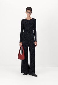 Mads Nørgaard COTTON SPACE VERAN PANTS - Hlače - multi midnight