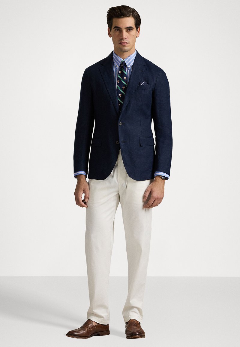Blue Blazer White Trousers Pink Shirt Blue Blazer With Pink Shirt Outfits  For Men (98 Ideas