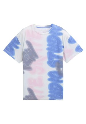 Print T-shirt - colorful wording design