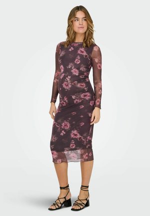 OLMLOURA MIDI - Robe fourreau - hot fudge