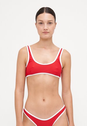 THE 90S DUO CROP - Bikinitopp - red/white