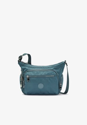 Kipling Gabbie - Mini borsa a tracolla, colore: verde acqua, Acqua più profonda, 11''L x 7.5''H x 3.25''D Kipling Gabbie - Mini borsa a tracolla, colore: verde acqua, Acqua più profonda, 11''L x 7.5''H x 3.25''D