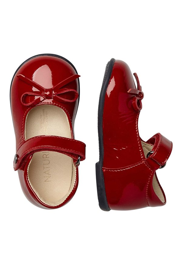 Lauflernschuh – dunkelrot schwarz