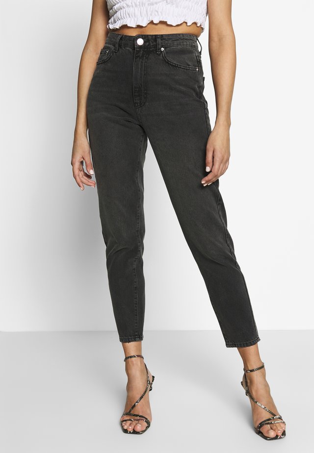DAGNY HIGHWAIST - Jeans Tapered Fit - black grey