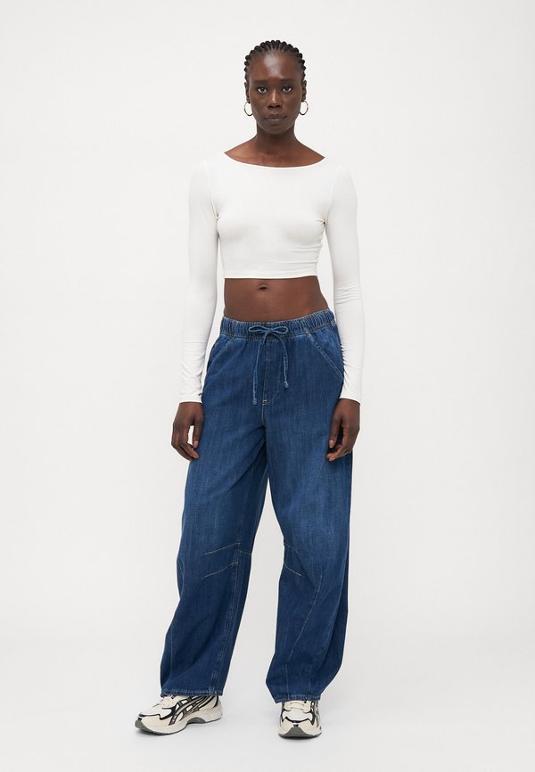 FAST HORSESHOE PULL ON HERRICK - Wide Leg - dark indigo4