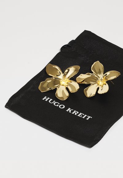 HUGO KREIT FLORAL EARRINGS - Auskari - gold-coloured