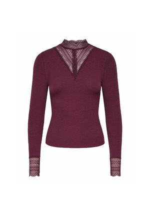 ONLY, ONLTILDE L/S HIGH NECK LACE TOP JRS NOOS - Blouse - fig