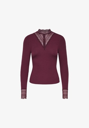 ONLY, ONLTILDE L/S HIGH NECK LACE TOP JRS NOOS - Blouse - fig