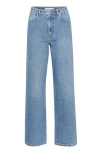 ZOLINA WIDE - Wide leg - washed mid blue