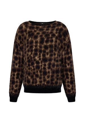 zero, Pullover - patch black brown
