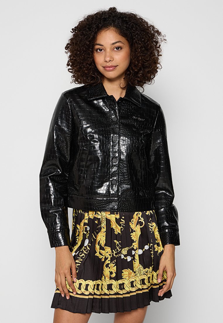 Karl Lagerfeld Imitatieleren jas zwart Karl Lagerfeld Imitatieleren jas zwart