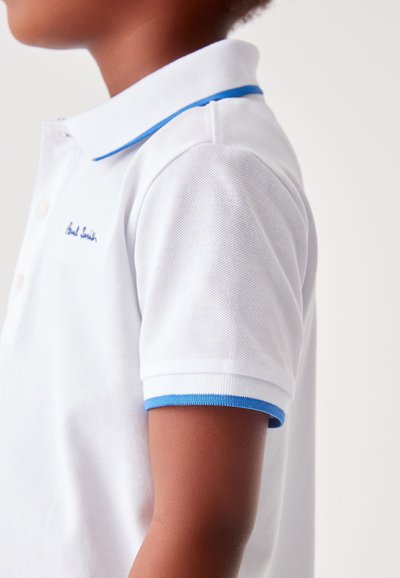 Paul Smith Junior SHORT SLEEVE SIGNATURE -REGULAR FIT - Pólóing - white