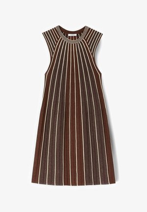 Motivi, VESTITO LINEA AD A PLISSÉ - Vestido de punto - marrone