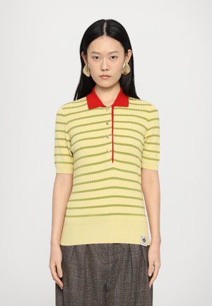 Bally Polo shirt - dusty yellow/jade