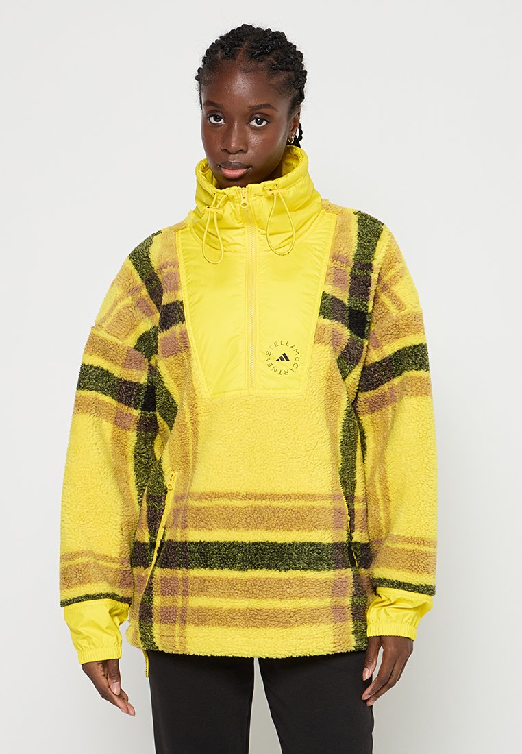 adidas by stella mccartney Fleece trui geel adidas by stella mccartney Fleece trui geel