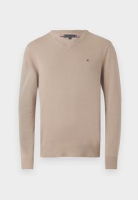 ESSENTIAL V NECK - Pulover - coastal taupe