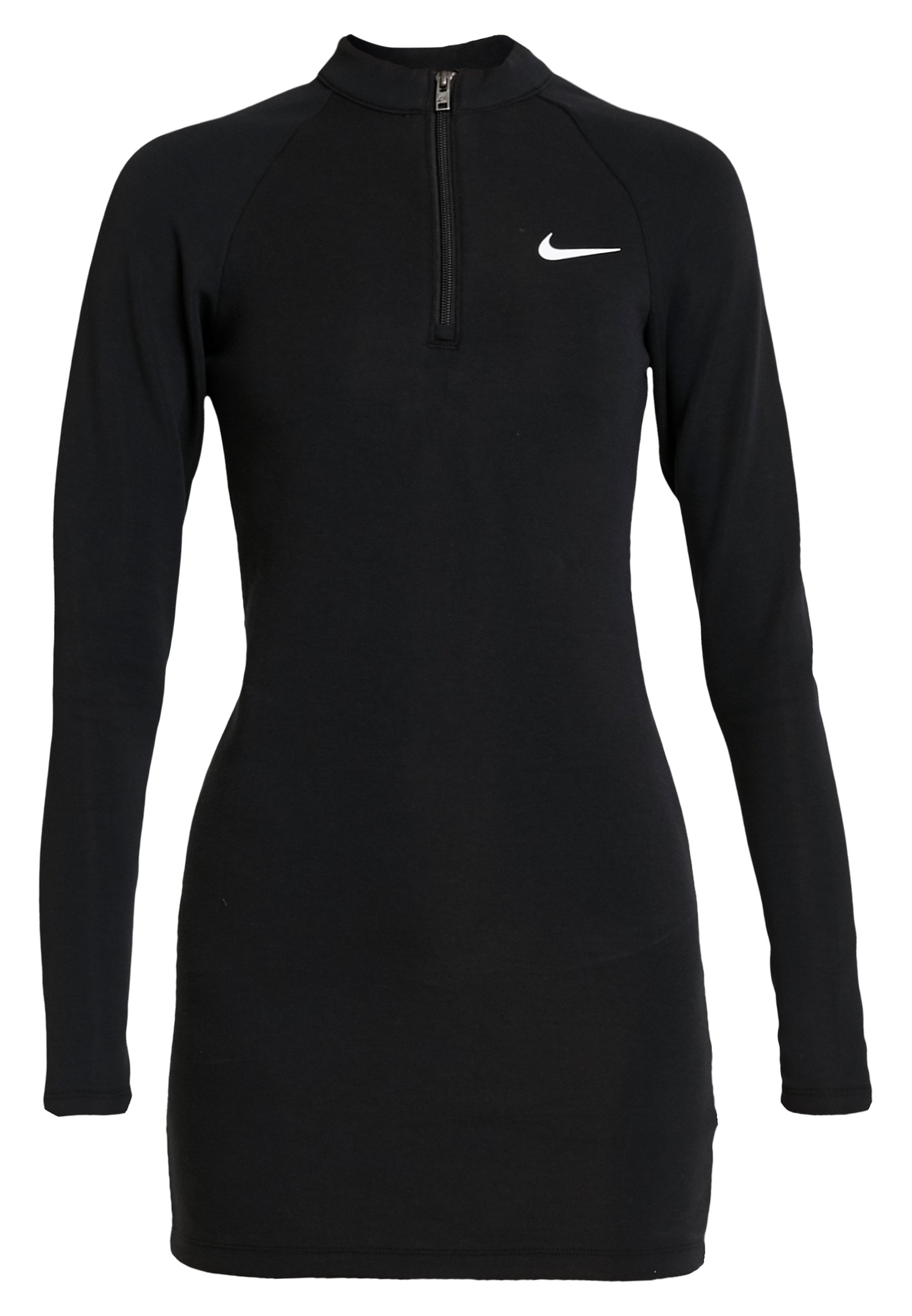 Nike Sportswear W NSW ESSENTIAL LS Etuikjole blackwhite Nike Sportswear W NSW ESSENTIAL LS - Etuikjole - black/white