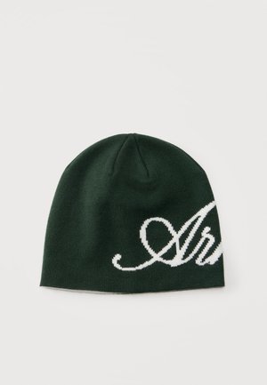 ARKK Copenhagen, LETTERING UNISEX - Плетена шапка - dark green