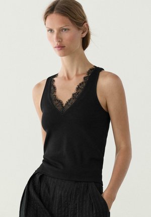 Massimo Dutti, Top - black
