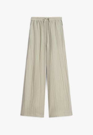 Twist, TWIST PANTS TEXTURED WIDE LEG PANTS - Stoffhose - l khaki