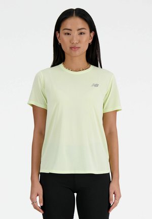New Balance ATHLETICS - Camiseta básica - lime light heather