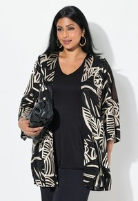 Ulla Popken LEAF 3/4 SLEEVE  - Tunn jacka - black